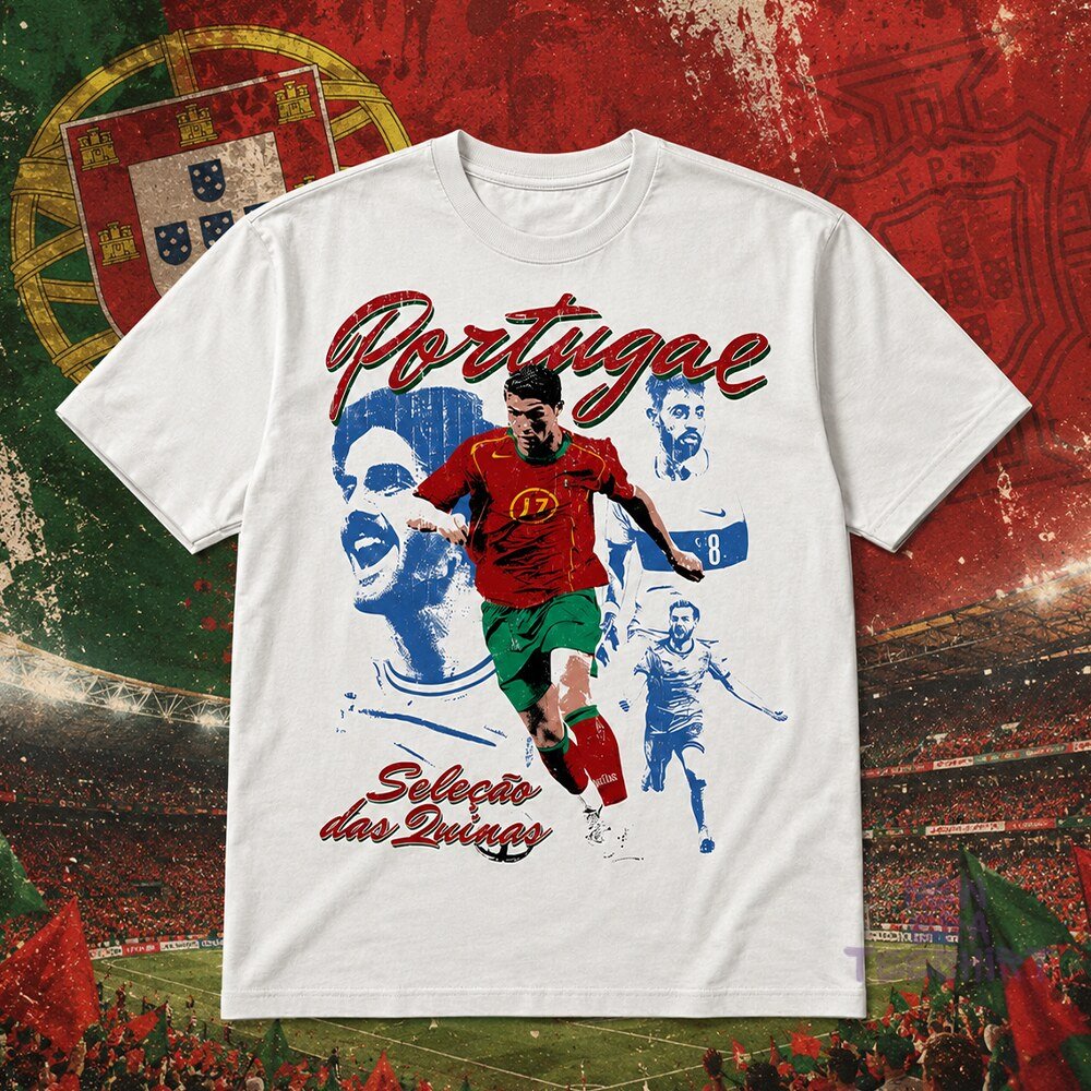 Georgina Rodriguez Portugal Cristiano Ronaldo Shirt Georgina Rodriguez & CR7 Portugal Soccer Fan Tee – image 2 of 2