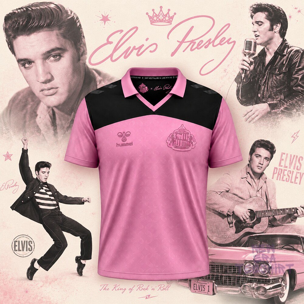 Hummel Sunderland 2026-27 Elvis Presley Away Kit Jersey Shirt