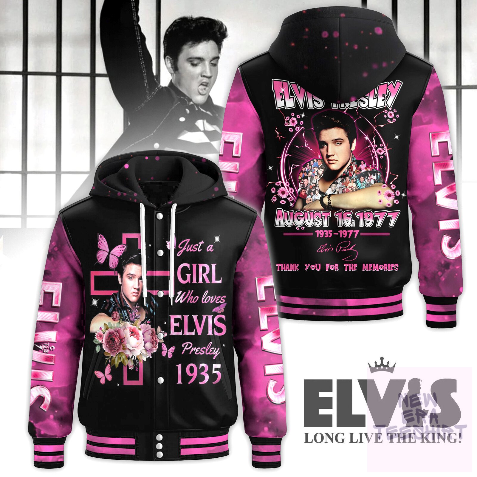 Elvis Presley Just A Girl Who Loves Elvis Presley 1935 Bomber Jacket