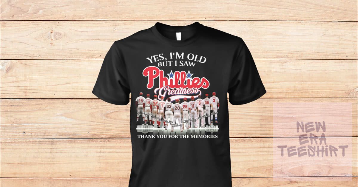 Philadelphia Phillies Baseball Team Greatness Fan Black T-Shirt