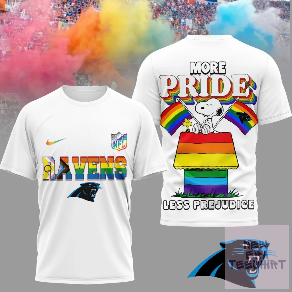 NFL Carolina Panthers Snoopy Pride Month T-Shirt NFL Carolina Panthers Snoopy Pride Month T-Shirt