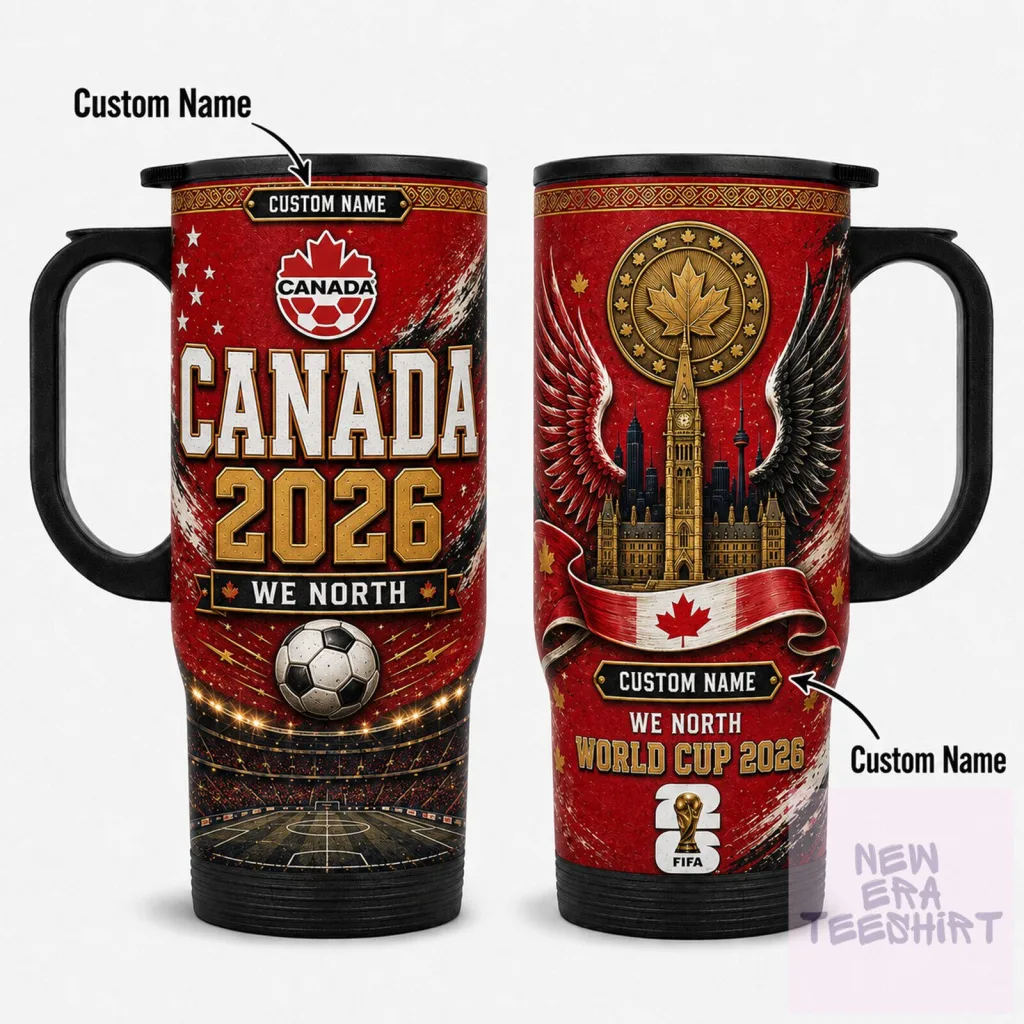 Canada 2026 World Cup Soccer Fan Stainless Steel Insulated Tumbler Canada 2026 World Cup Soccer Fan Stainless Steel Insulated Tumbler