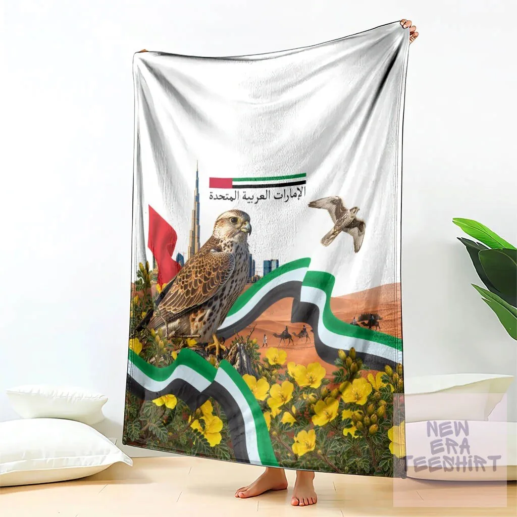 United Arab Emirates National Day Falcon Burj Khalifa Desert Landscape Blanket 7 United Arab Emirates National Day Falcon Burj Khalifa Desert Landscape Blanket