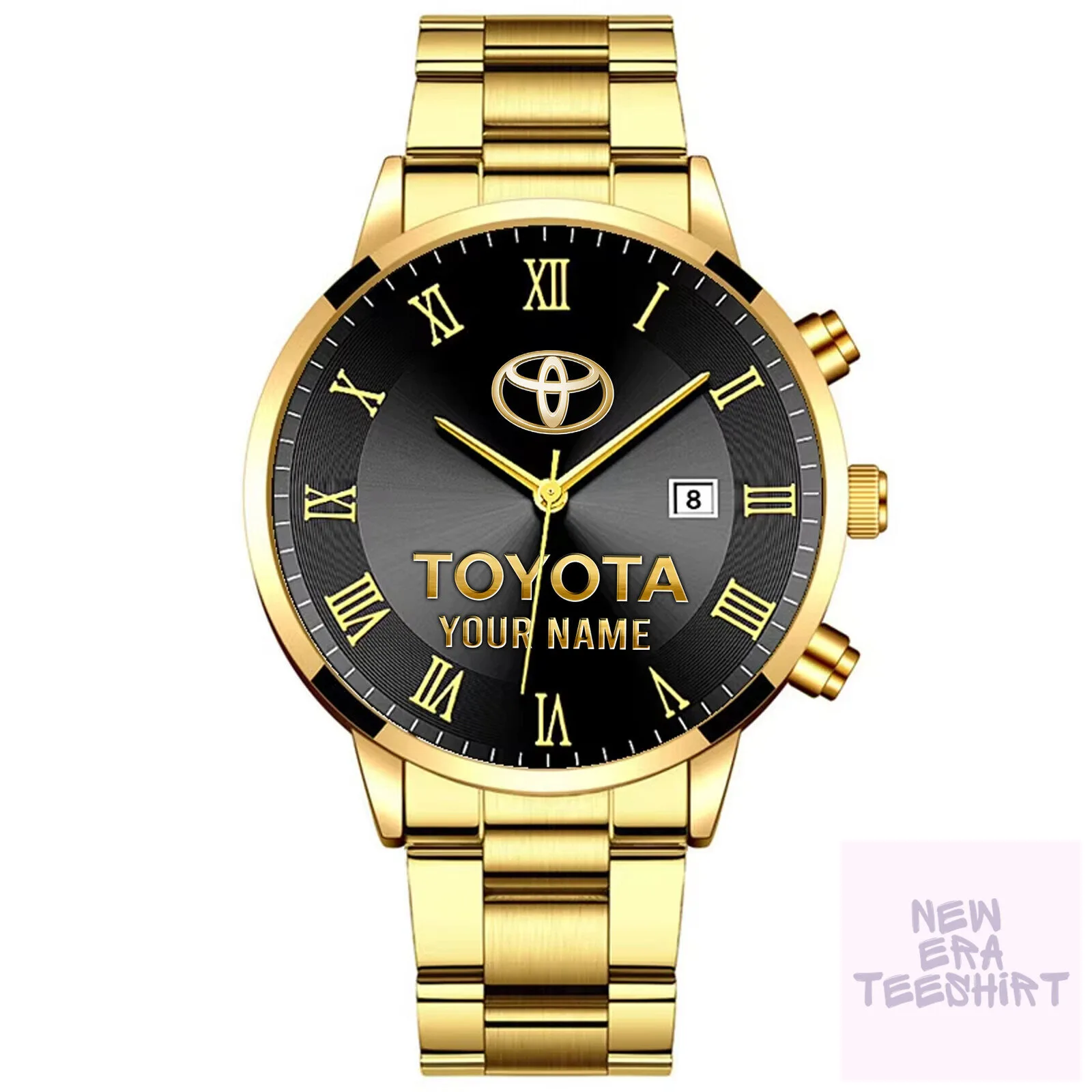 Toyota Custom Name Gold Plated Luxury Men's Watch 13 toyota custom name gold plated luxury men s watch gallery 3