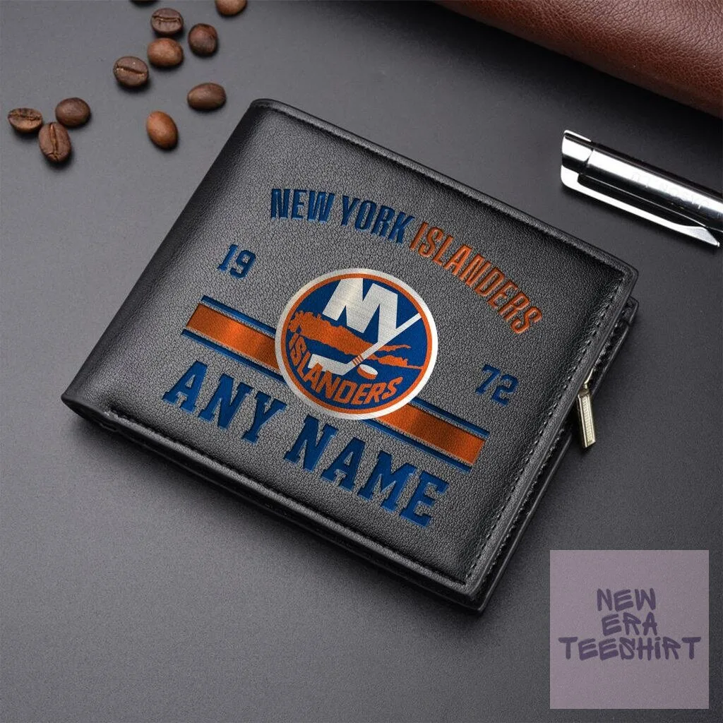 New York Islanders Personalized Leather Wallet - Custom Name NHL Fan Accessory 4 New York Islanders Personalized Leather Wallet - Custom Name NHL Fan Accessory