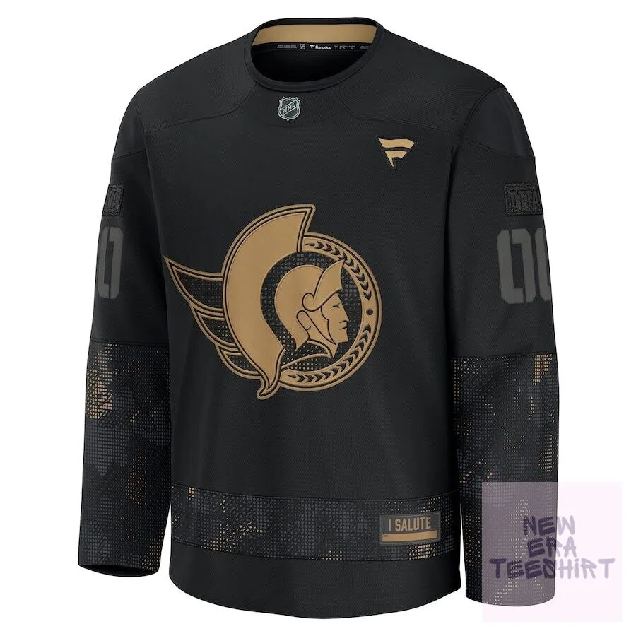 Ottawa Senators Military Appreciation Black Hockey Jersey