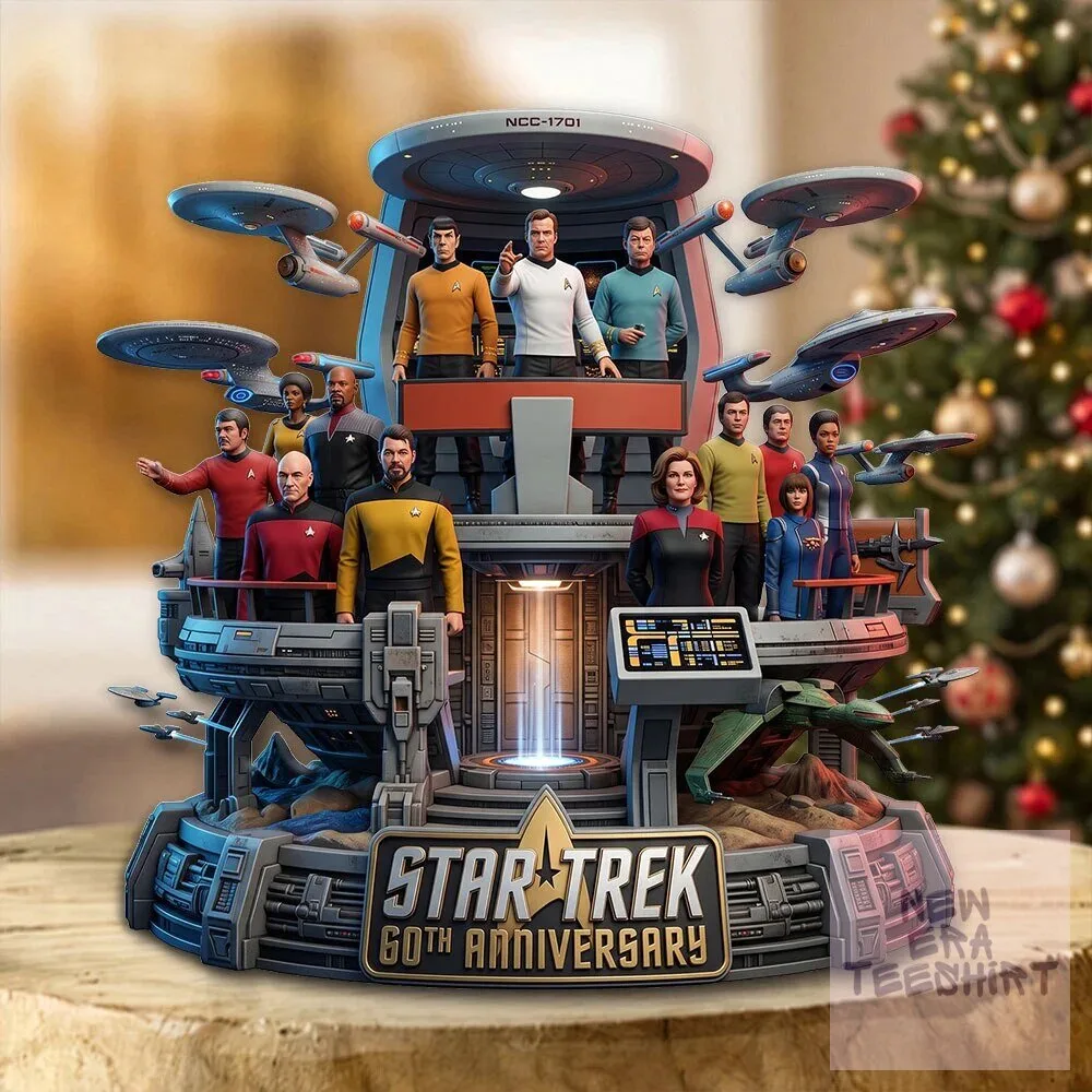 Star Trek 60th Anniversary NCC-1701 Enterprise Crew Custom Acrylic Plaque