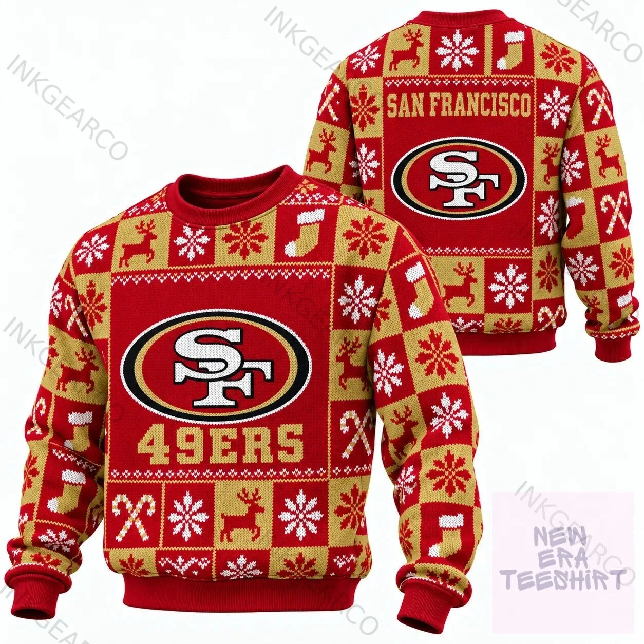 Ugly Sweater for Christmas Holiday featuring San Francisco 49ers