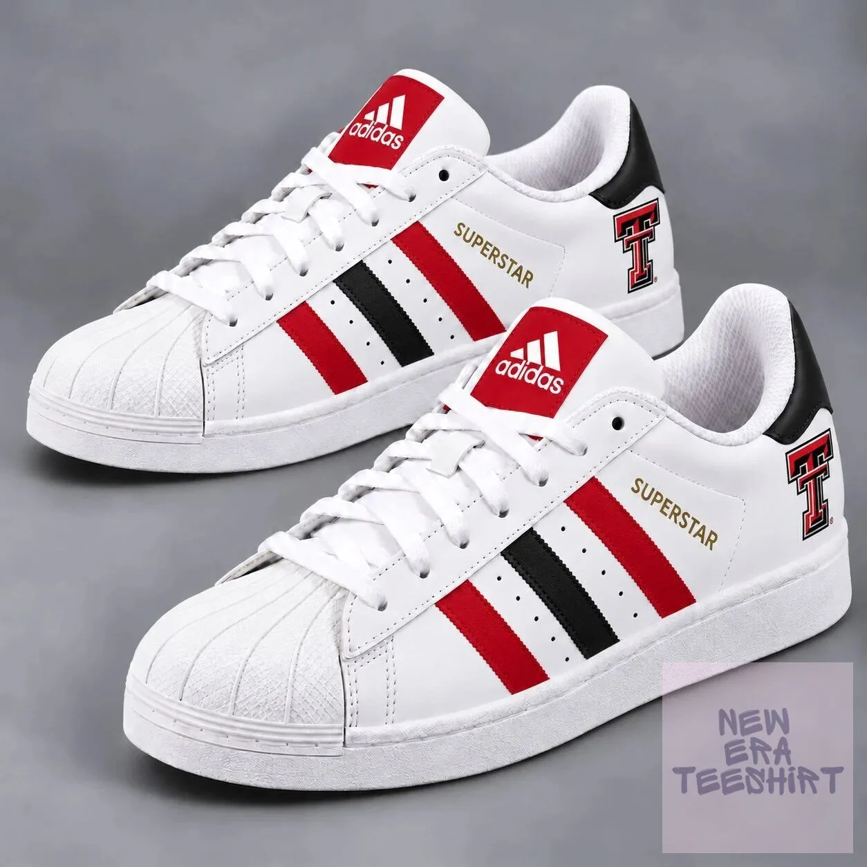 Texas Tech Red Raiders NCAA Superstar Shoes Custom Printed Footwear