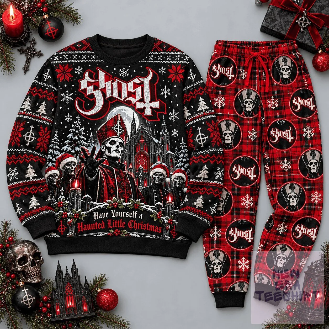 Ghost Band Have Yourself a Haunted Little Christmas Ugly Sweater
