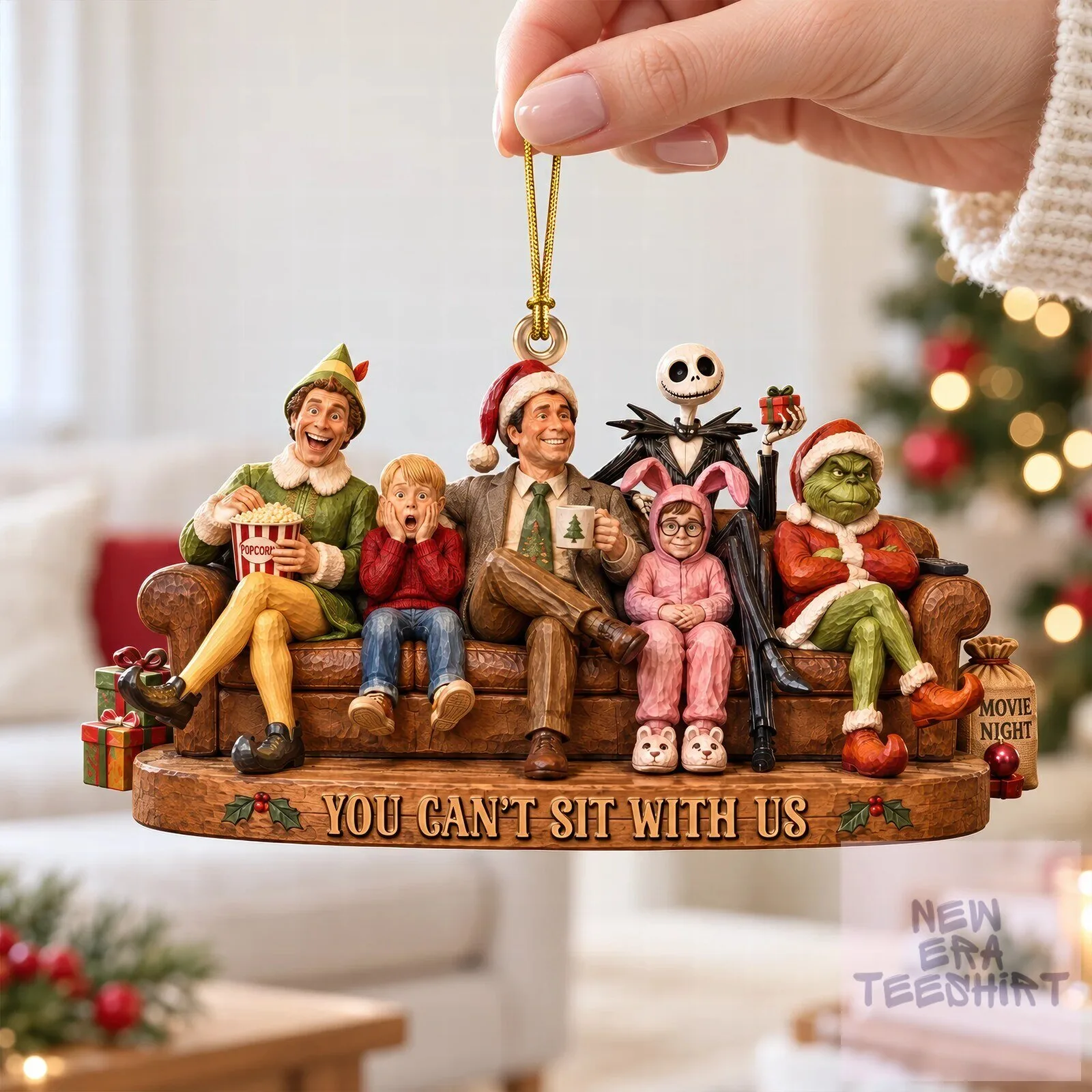 Christmas Movie Legends Gathering Ornament You Can't Sit With Us Holiday Decor 4 christmas movie legends gathering ornament you can t sit with us holiday decor featured