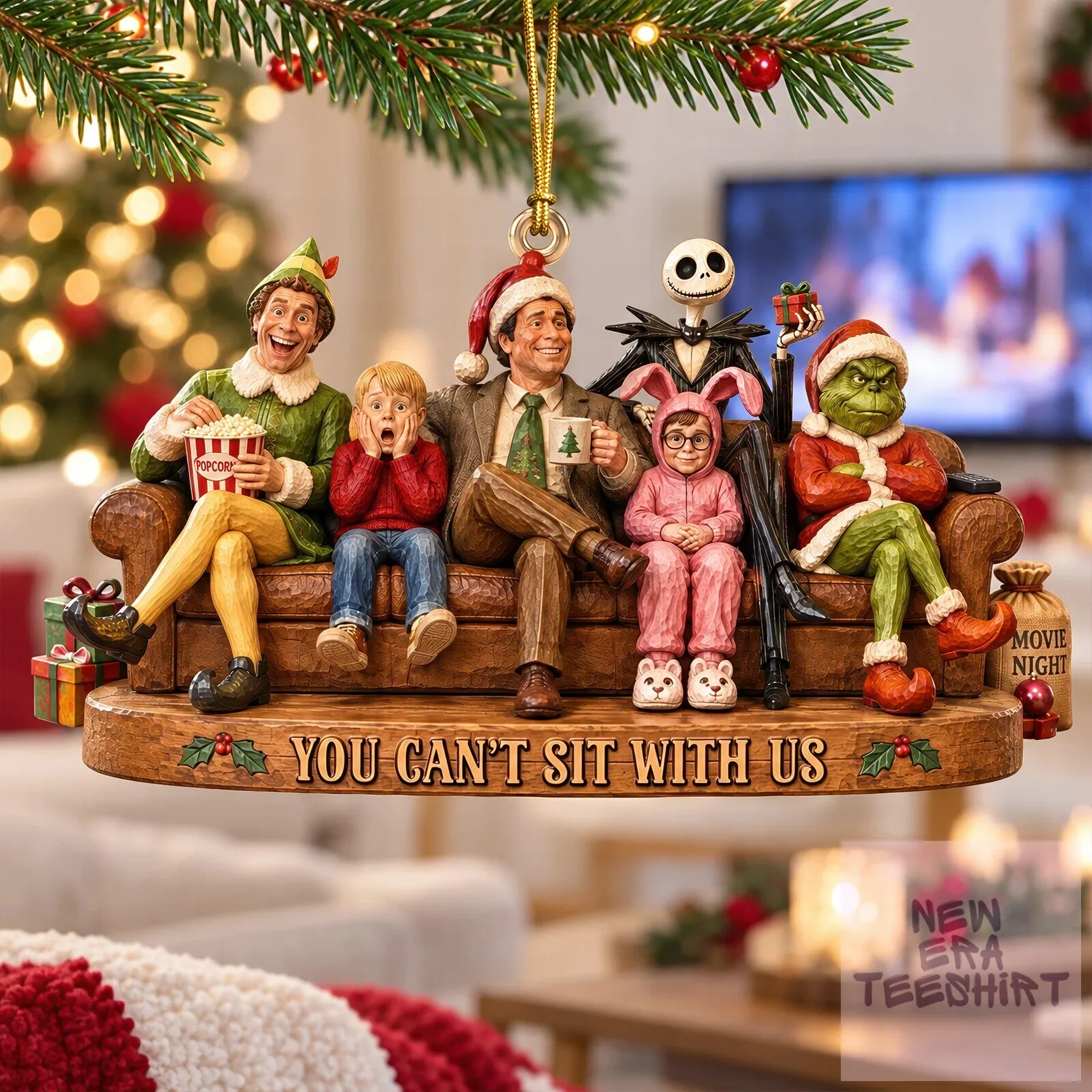 Christmas Movie Legends Gathering Ornament You Can't Sit With Us Holiday Decor 6 christmas movie legends gathering ornament you can t sit with us holiday decor gallery 2