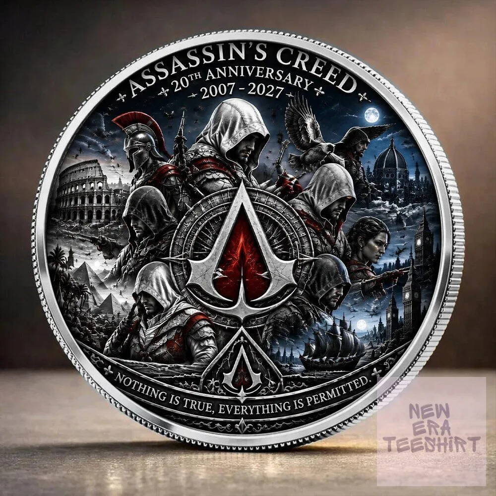 20th Anniversary Commemorative Coin for Assassin's Creed (2007-2027) Collectible Item 23 20th anniversary commemorative coin for assassin s creed 2007 2027 collectible item gallery 1