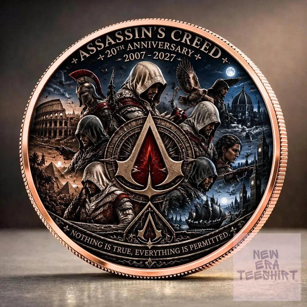 20th Anniversary Commemorative Coin for Assassin's Creed (2007-2027) Collectible Item 24 20th anniversary commemorative coin for assassin s creed 2007 2027 collectible item gallery 2