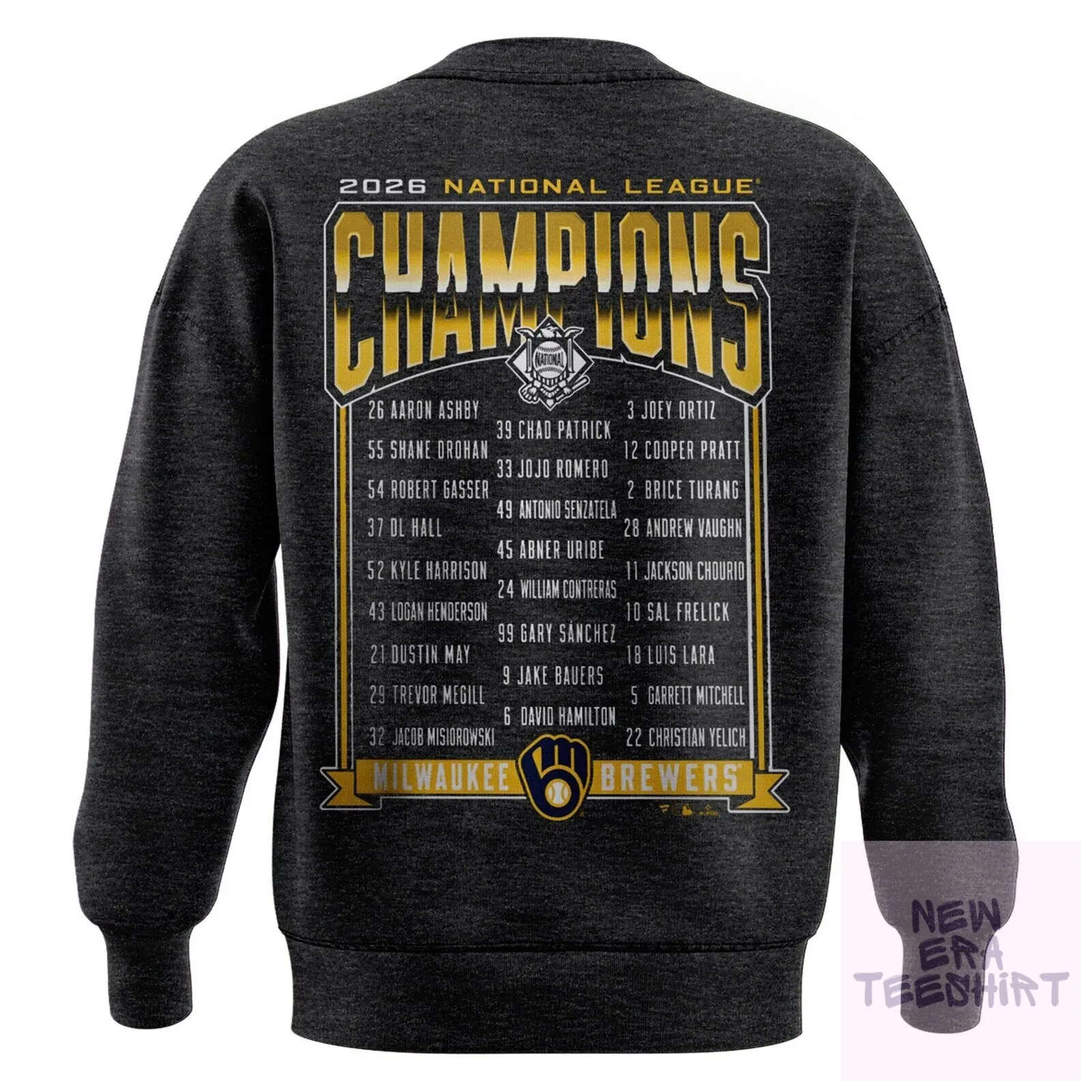 2026 National League Champions Sweatshirt - Milwaukee Brewers Locker Room Edition 5 2026 National League Champions Sweatshirt - Milwaukee Brewers Locker Room Edition