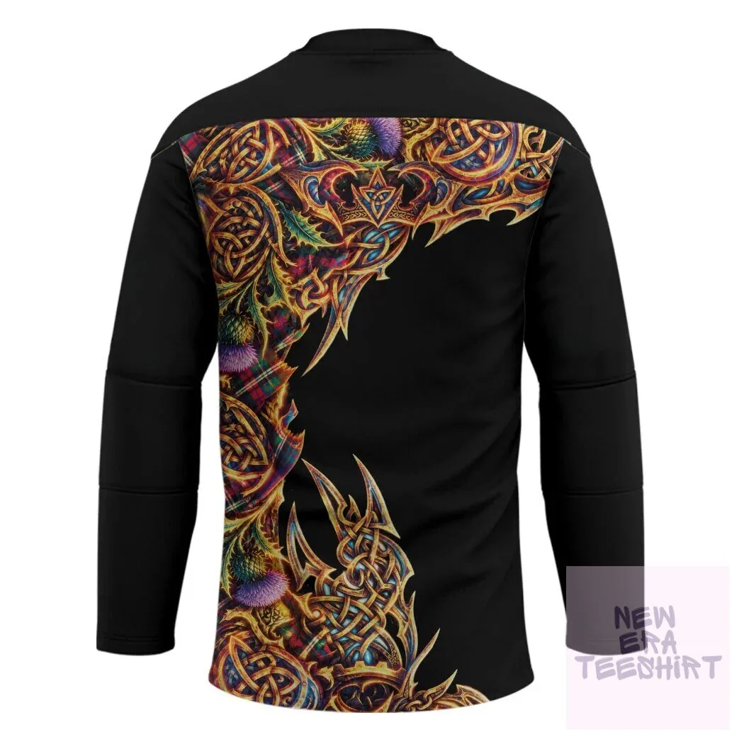 Scotland Forever Royal Lion Celtic Knot Tartan Hockey Jersey 4 Scotland Forever Royal Lion Celtic Knot Tartan Hockey Jersey
