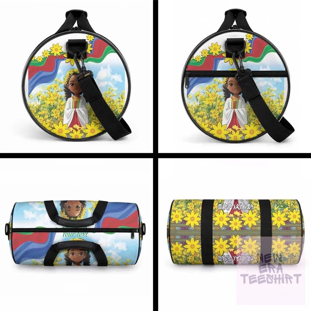 Happy Enkutatash Ethiopian New Year Duffle Bag with Adey Abeba Flowers 7 Happy Enkutatash Ethiopian New Year Duffle Bag with Adey Abeba Flowers