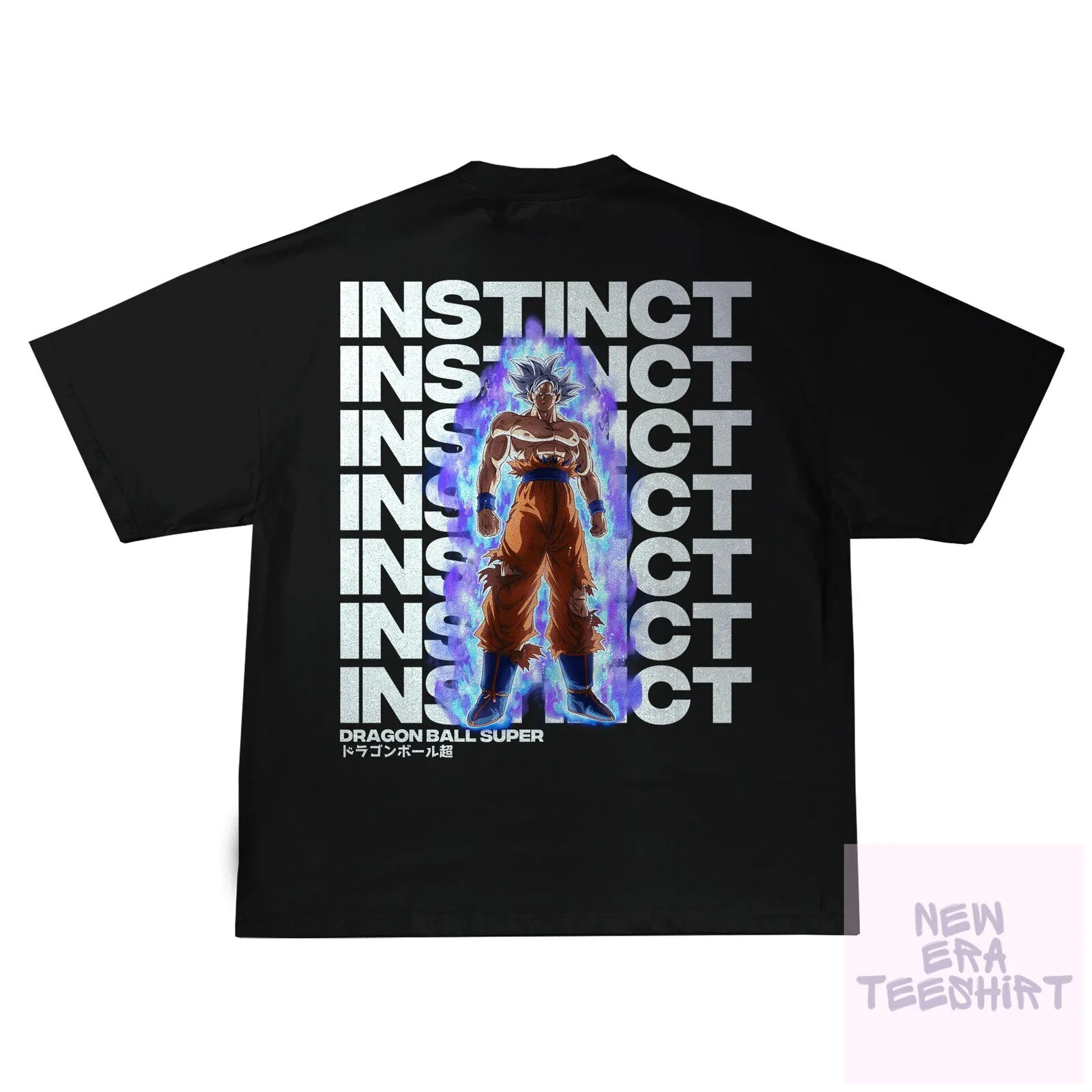 Dragon Ball Super Goku Ultra Instinct Anime Graphic Black T-Shirt