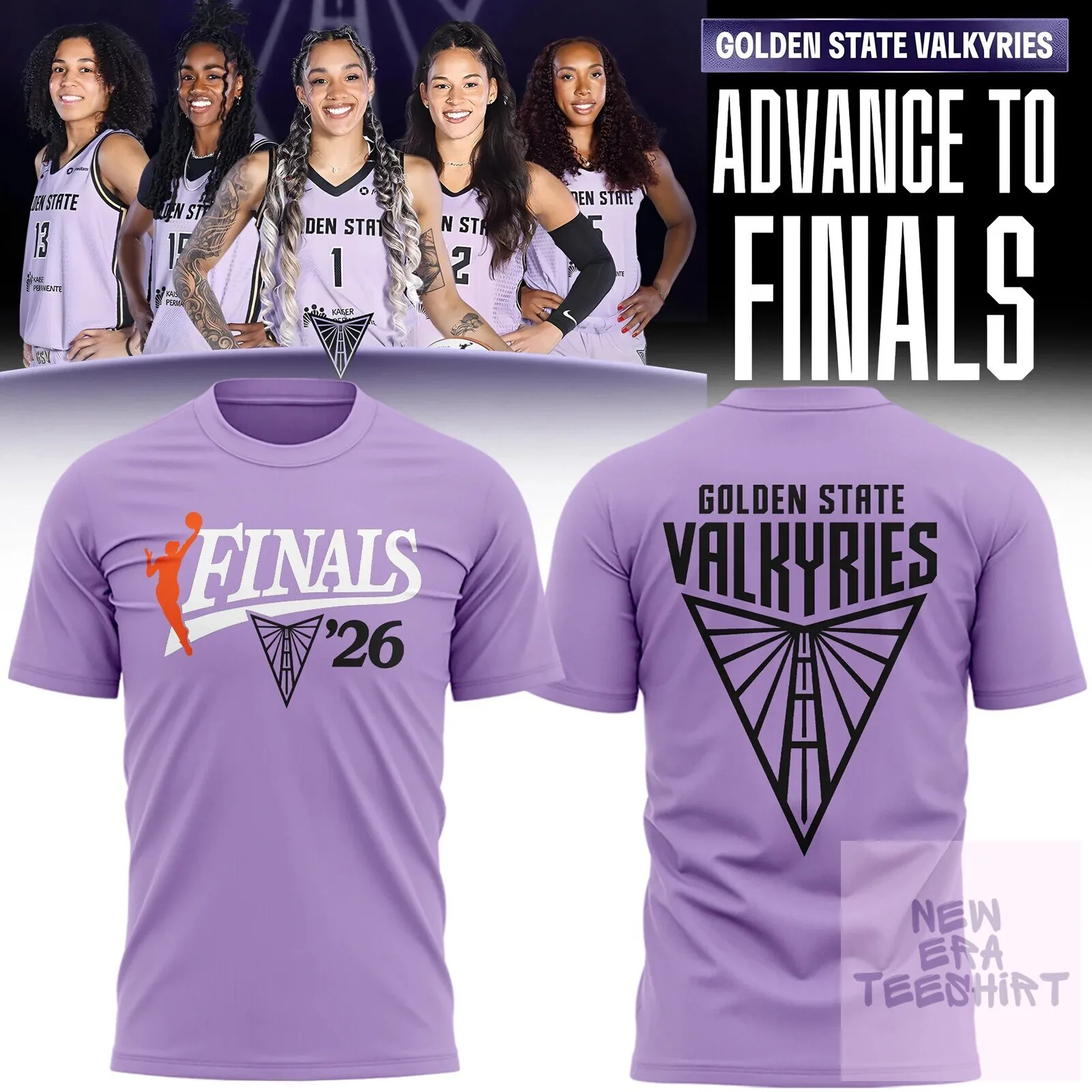 Purple T-Shirt for 2026 Finals Advance by Golden State Valkyries