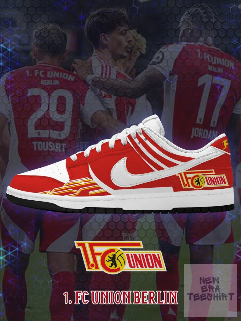 1. FC Union Berlin Custom Red and White Football Team Sneakers