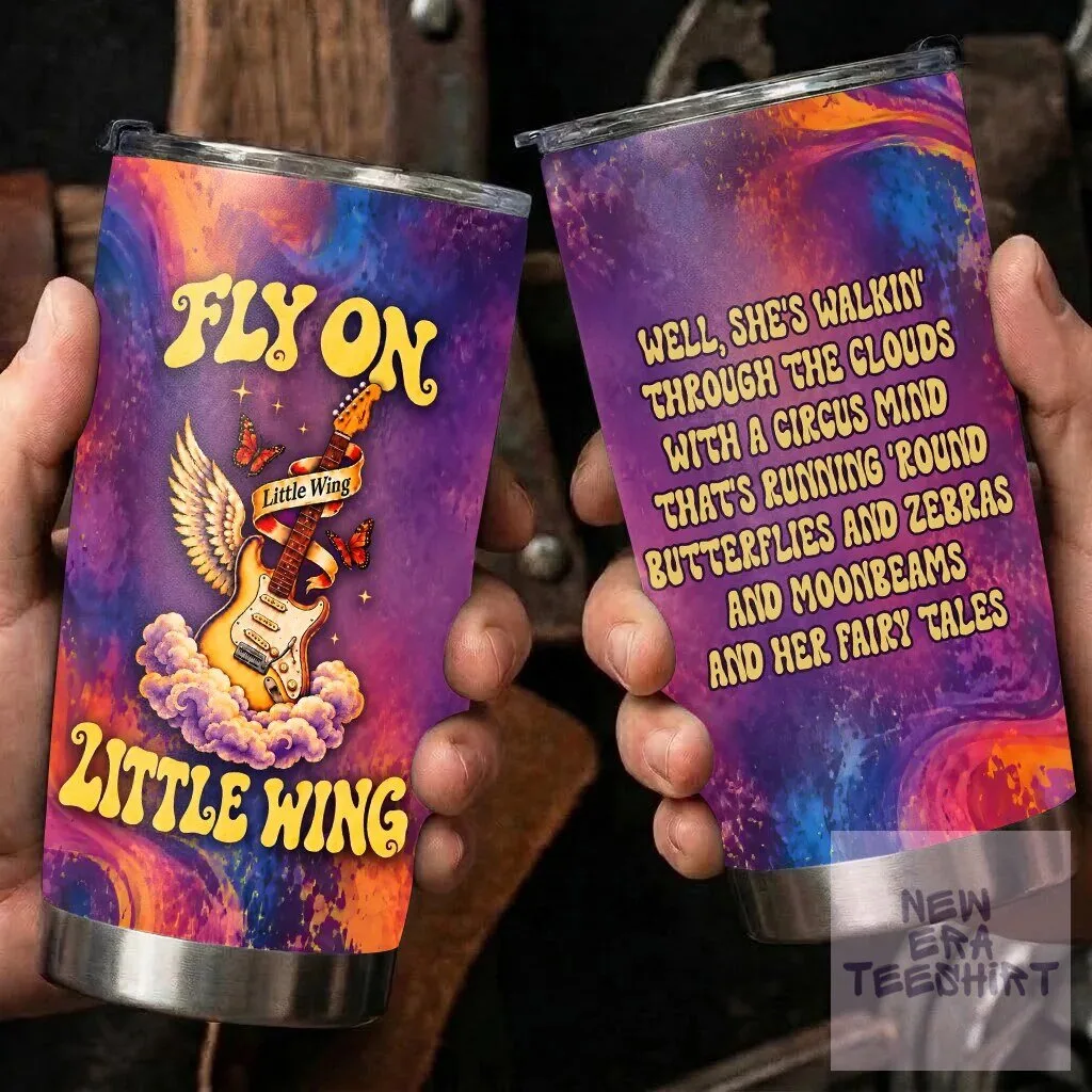 Jimi Hendrix Little Wing Lyrics Electric Guitar Tumbler 7 Jimi Hendrix Little Wing Lyrics Electric Guitar Tumbler