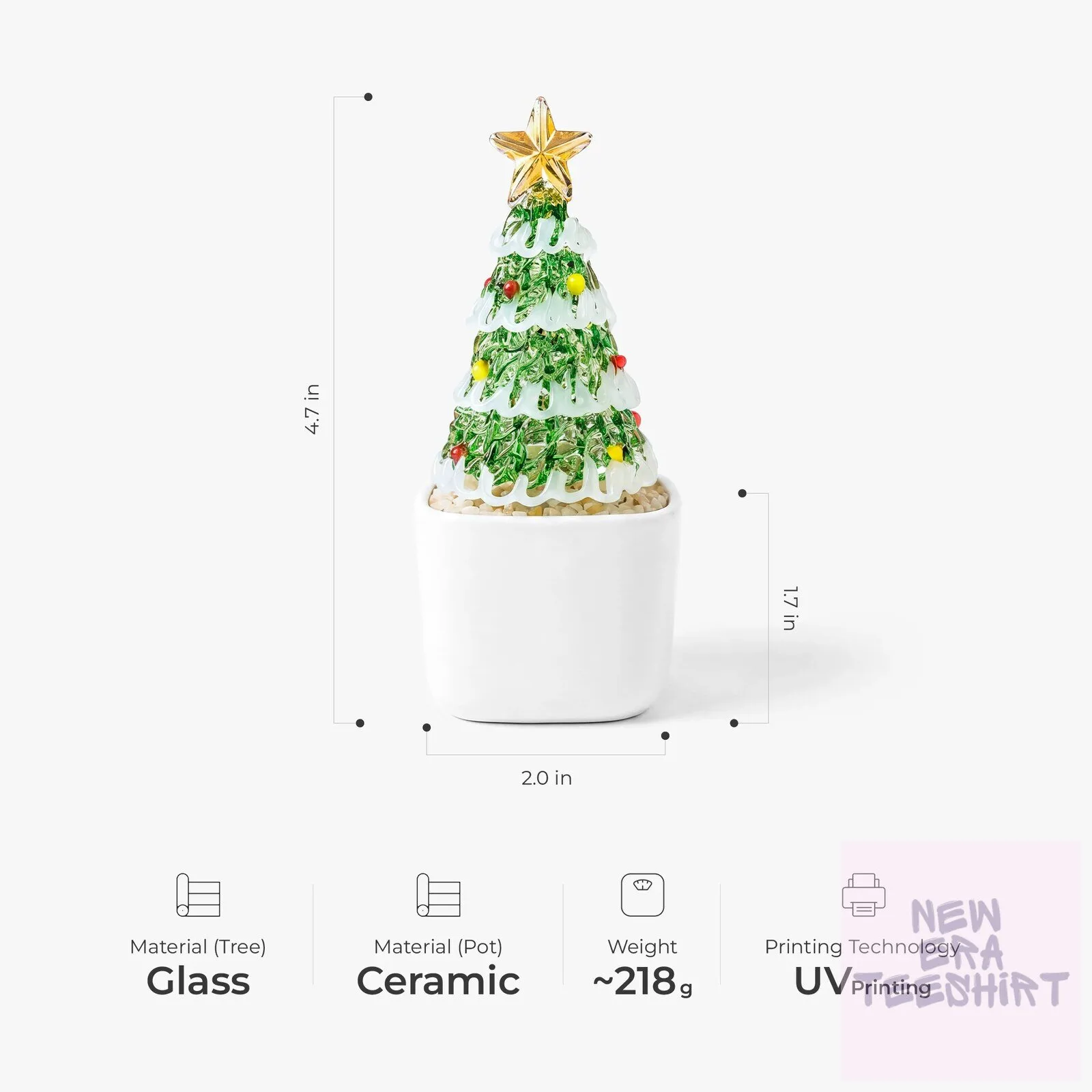 Personalized Christmas Tree Glass Ornament with Custom Photo and Engraving 7 Personalized Christmas Tree Glass Ornament with Custom Photo and Engraving