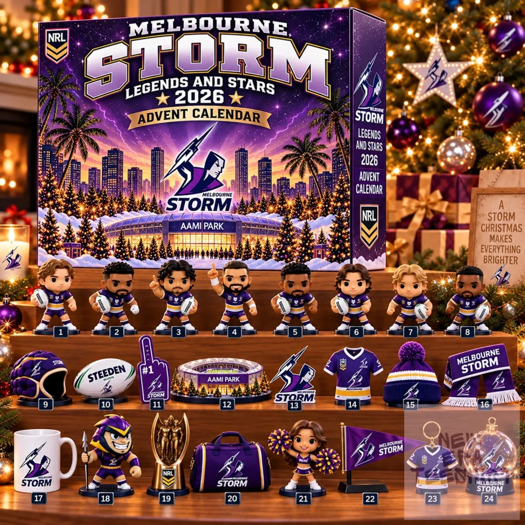 2026 Christmas Advent Calendar 2D Featuring Melbourne Storm Rugby League Legends and Stars 2026 Christmas Advent Calendar 2D Featuring Melbourne Storm Rugby League Legends and Stars