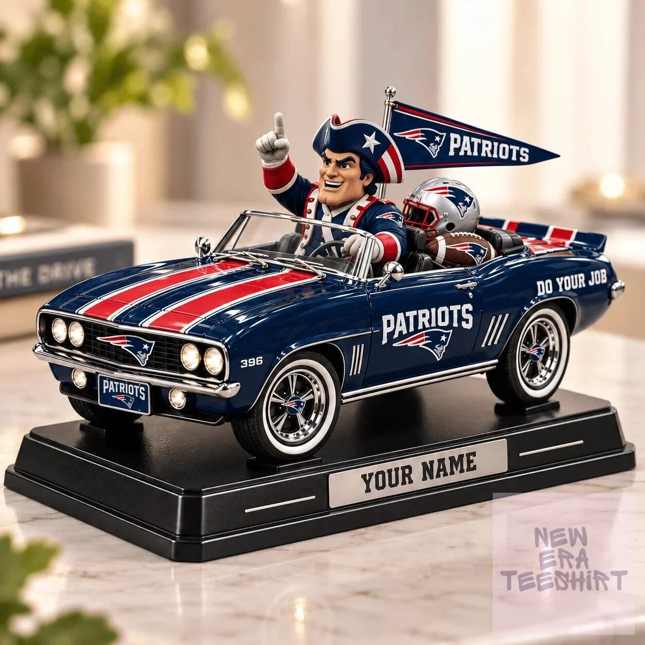 New England Patriots Super Bowl Champions Car Figurine