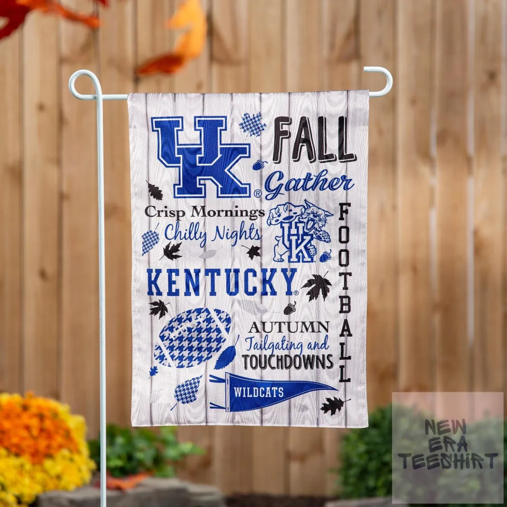 University of Kentucky Wildcats Fall Football Garden Flag University of Kentucky Wildcats Fall Football Garden Flag