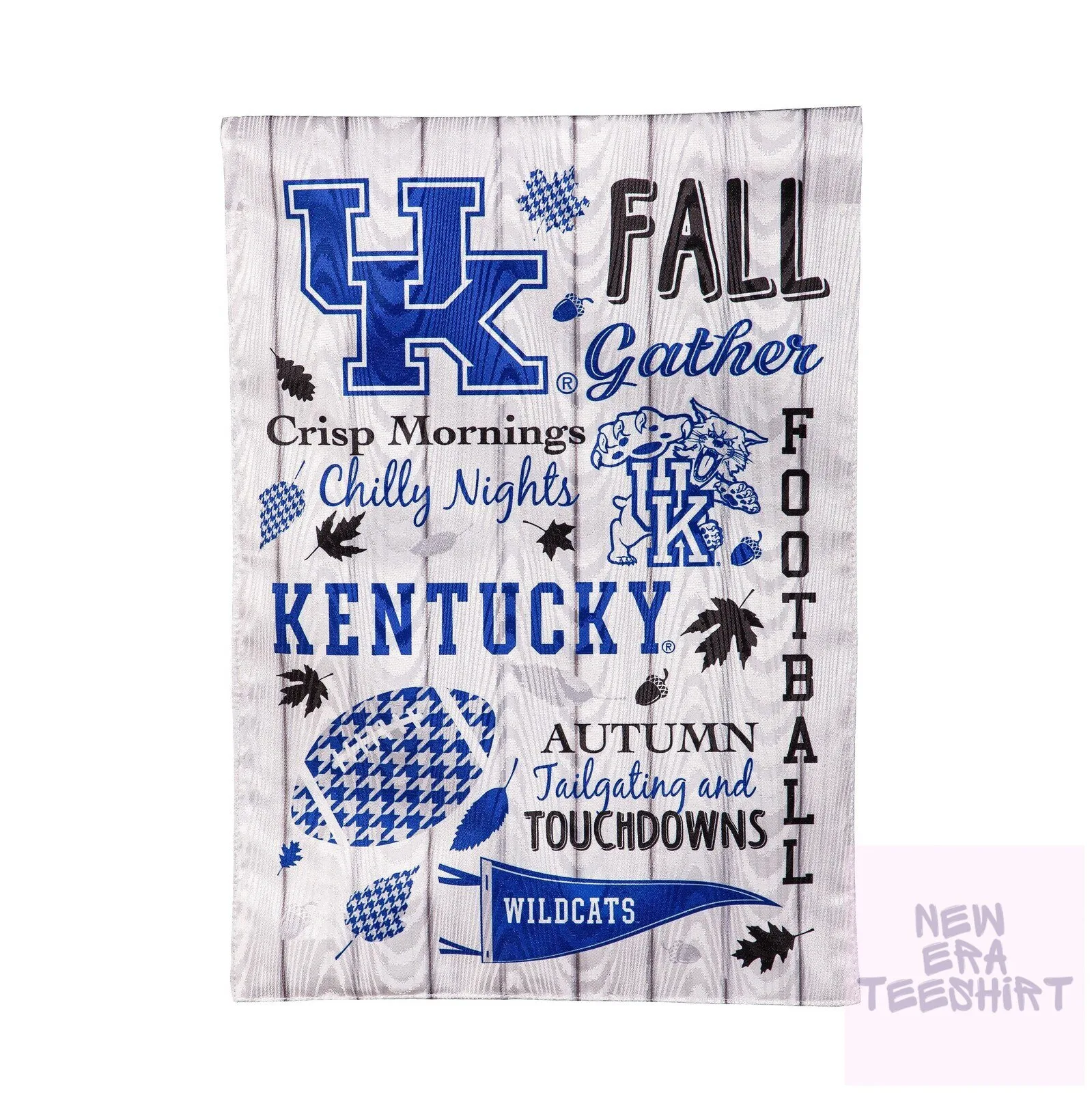 University of Kentucky Wildcats Fall Football Garden Flag 3 University of Kentucky Wildcats Fall Football Garden Flag