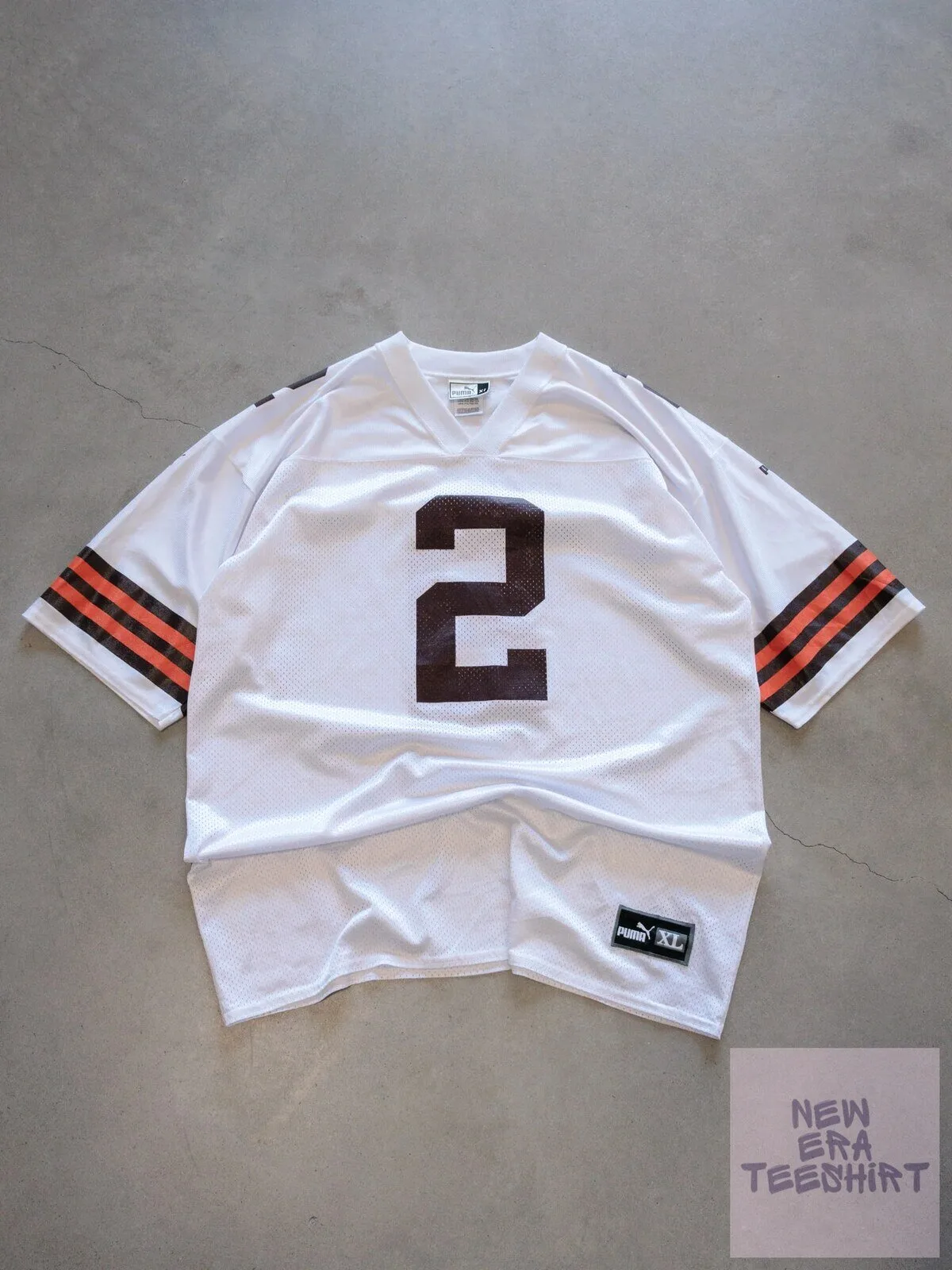 Cleveland Browns White Number 2 Puma Vintage Football Jersey