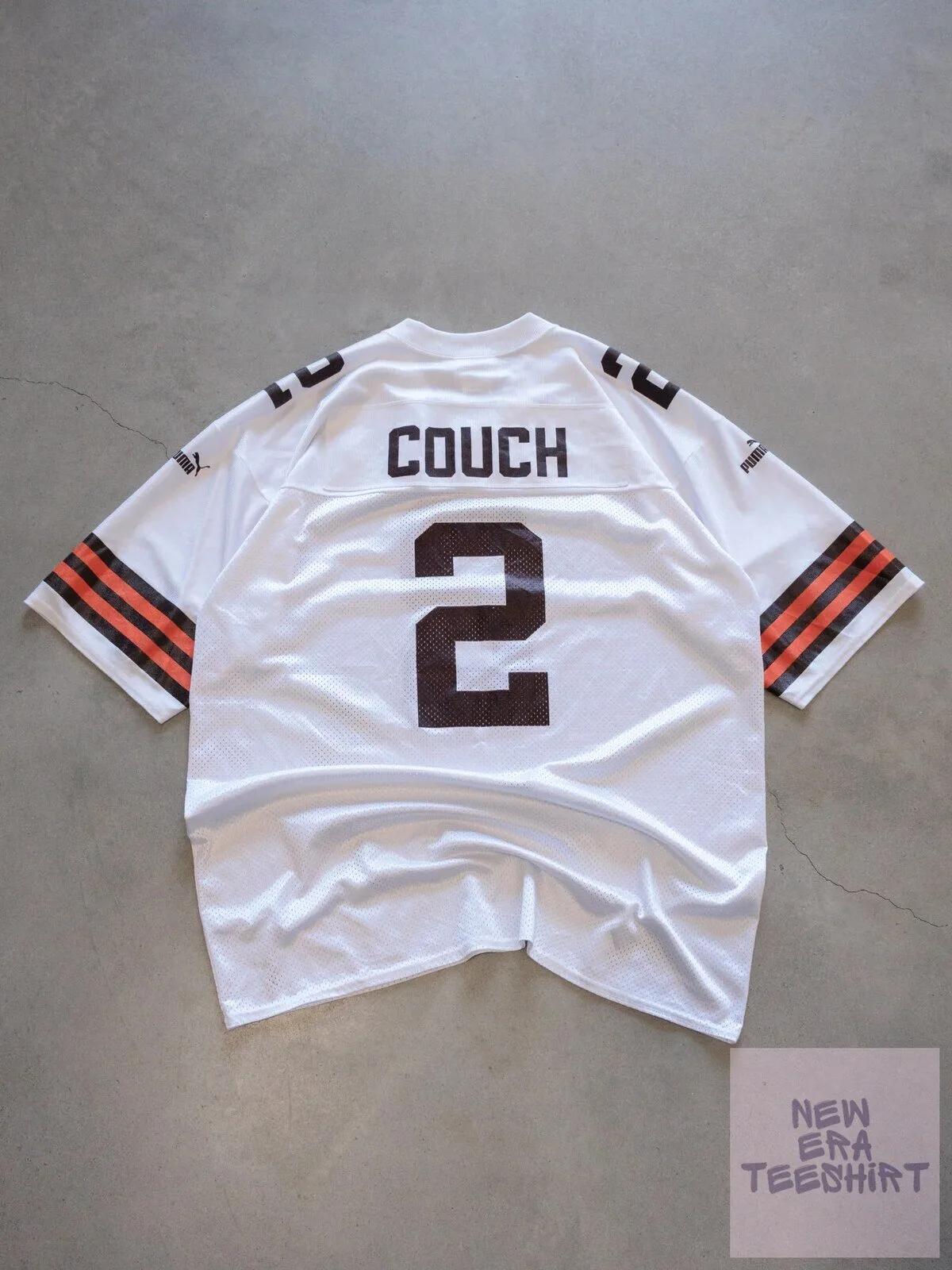 Cleveland Browns White Number 2 Puma Vintage Football Jersey 7 Cleveland Browns White Number 2 Puma Vintage Football Jersey