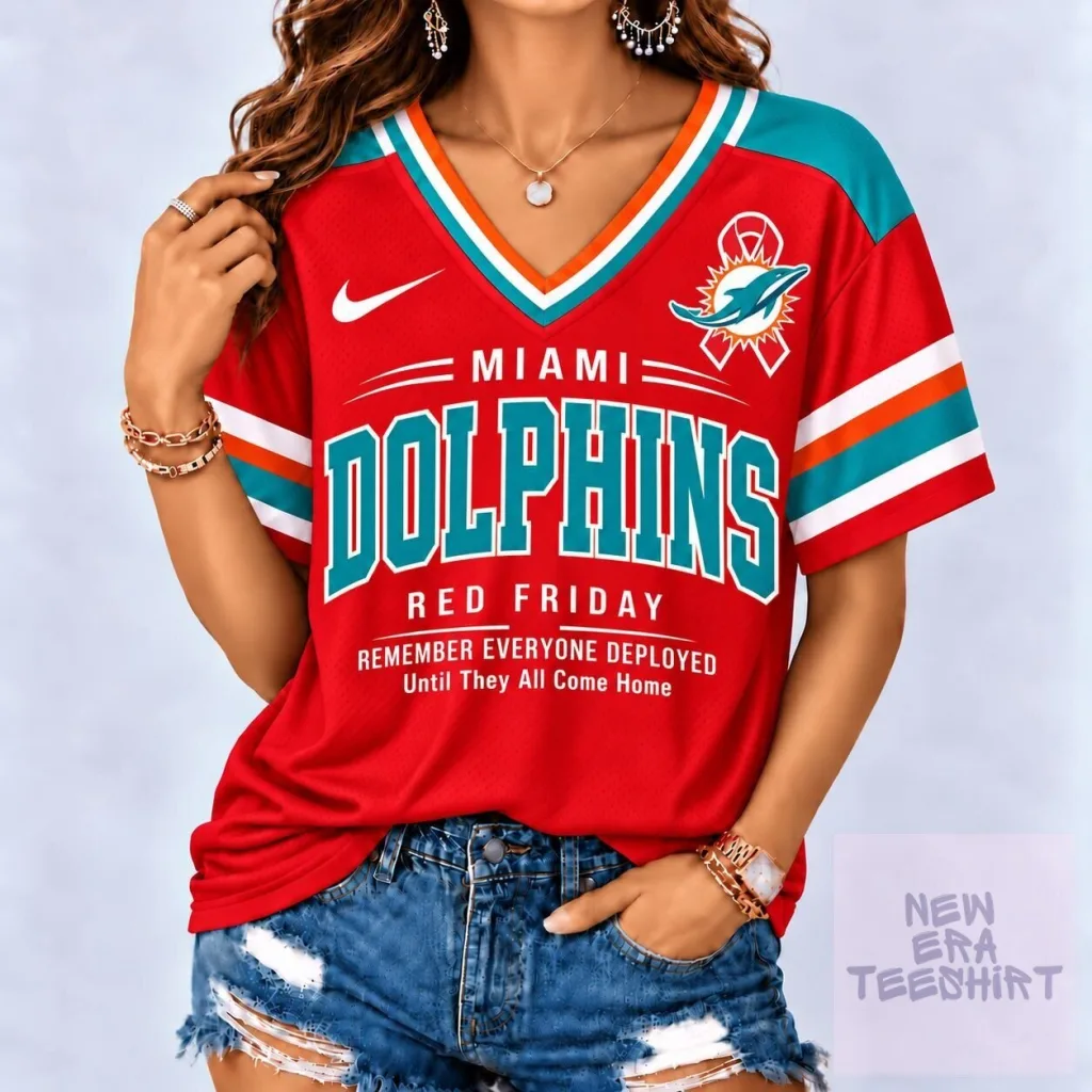 Miami Dolphins Red Friday Remember Everyone Deployed Football Jersey Miami Dolphins Red Friday Remember Everyone Deployed Football Jersey