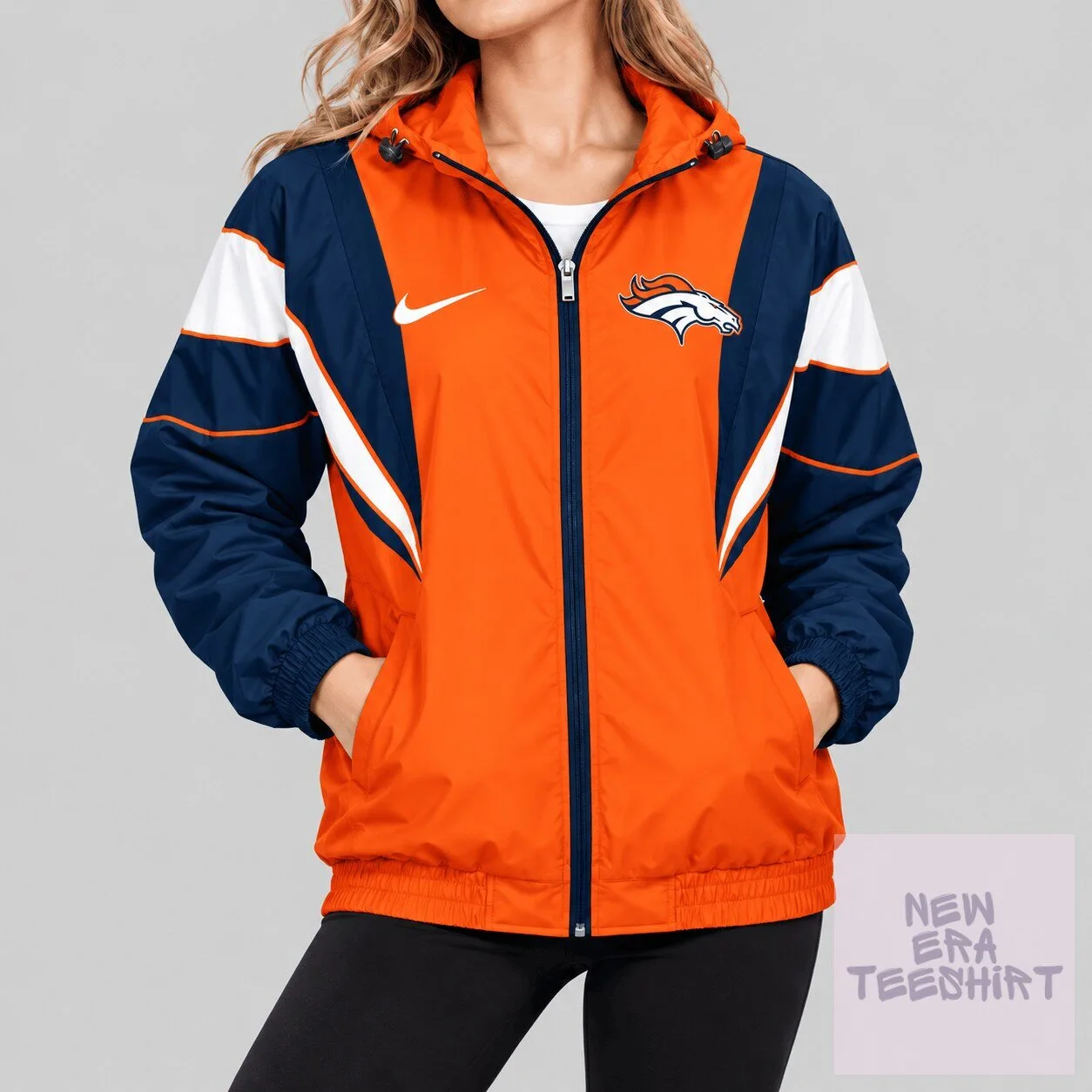 Denver Broncos National Football League Team Color Block Windbreaker Jacket