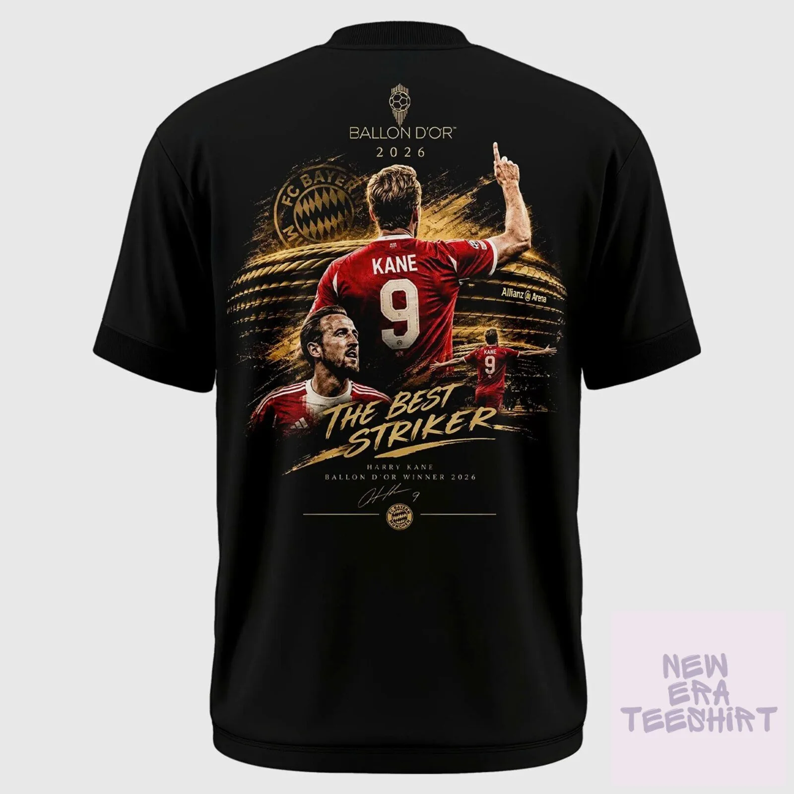 2026 Ballon d'Or Champion Harry Kane Football Fan T-Shirt 5 2026 ballon d or champion harry kane football fan t shirt gallery 2