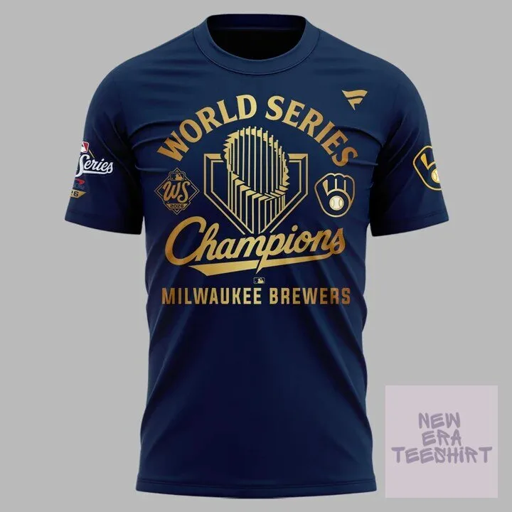2026 Commemorative T-Shirt for Milwaukee Brewers World Series Champions 4 2026 Commemorative T-Shirt for Milwaukee Brewers World Series Champions