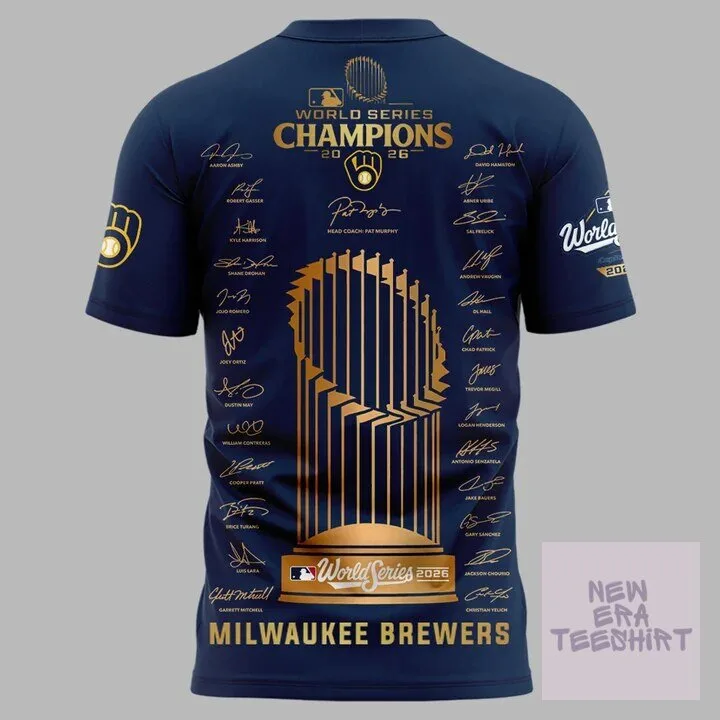 2026 Commemorative T-Shirt for Milwaukee Brewers World Series Champions 5 2026 Commemorative T-Shirt for Milwaukee Brewers World Series Champions
