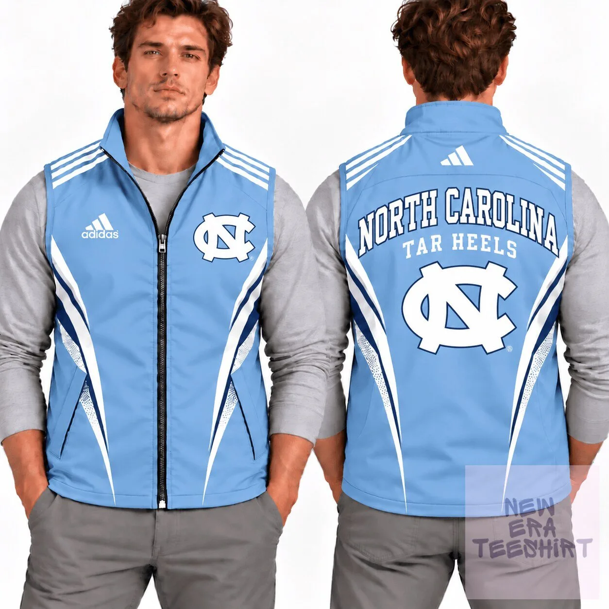 North Carolina Tar Heels NCAA Elite Velocity Full-Zip Sleeveless Jacket